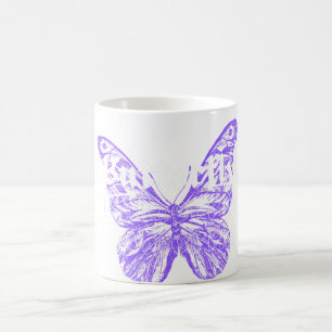 Taza De Café diseño de arte de mariposa linda