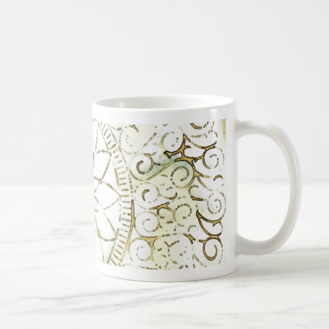 Taza De Café Diseño de arte digital (Derecha)