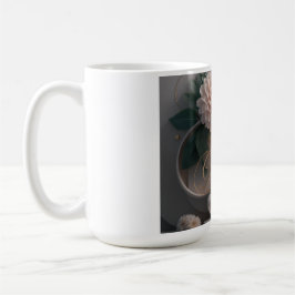 Taza De Café Diseño de Arte Floral Dahlia Ballet Bloom