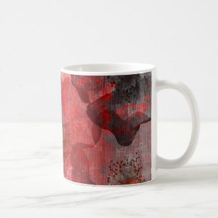 Taza De Café Diseño de arte gráfico digital gris negro gris osc