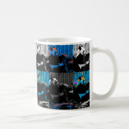 Taza De Café Diseño de arte moderno multipanel de oso panda