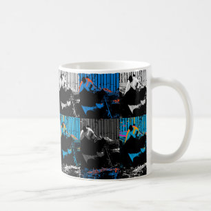 Taza De Café Diseño de arte moderno multipanel de oso panda