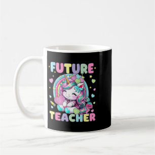 Taza De Café Diseño de aula para futura profesora de unicornios