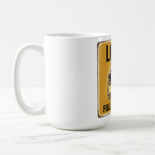 Taza De Café Diseño de aventura de linterna de gato perdido