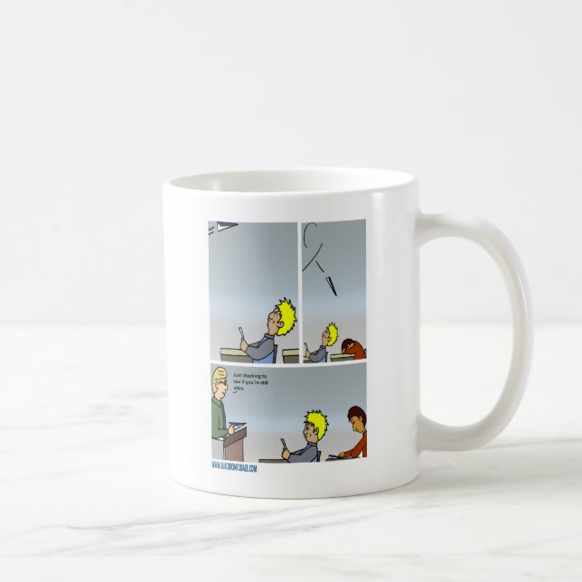 Taza De Café Diseño de avión de papel (Derecha)