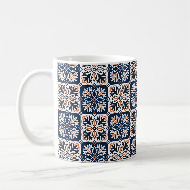 Taza De Café Diseño de azulejos de cerámica azulejos. Talavera  (Izquierda)