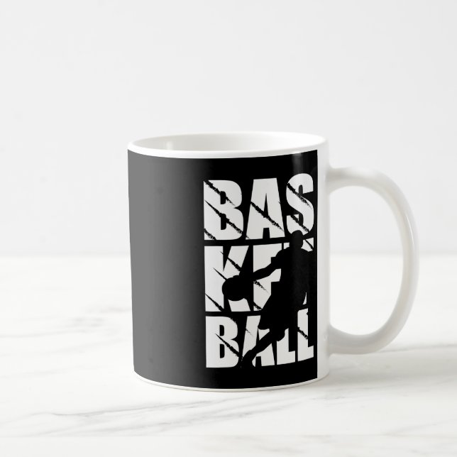 Taza De Café Diseño de baloncesto para jugadores de baloncesto  (Derecha)