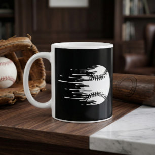 Taza De Café Diseño de béisbol que gotea para fanáticos audaces