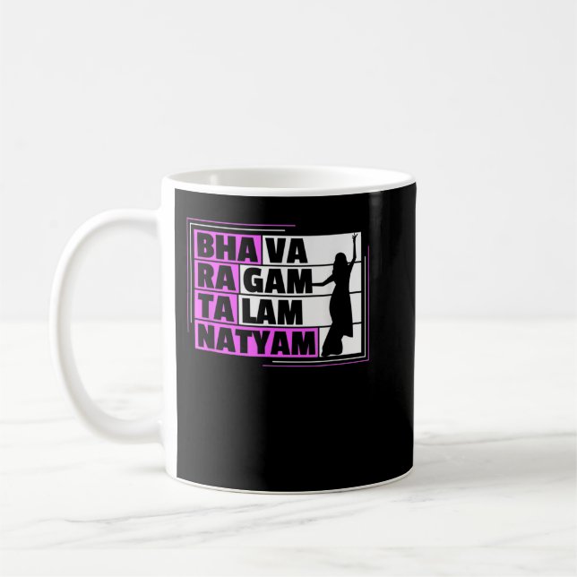 Taza De Café Diseño de Bharatanatyam para una bailarina de Bhar (Izquierda)