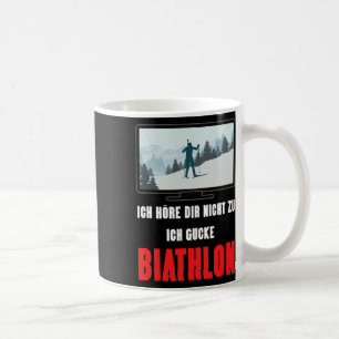 Taza De Café Diseño de Biatlón Invierno Deporte Saying Ski Skip