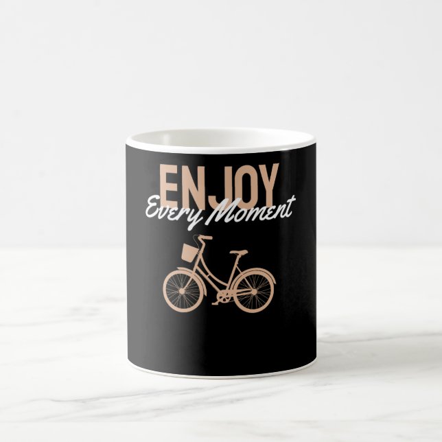 Taza De Café Diseño de bicicletas - Disfruta cada momento (Centro)