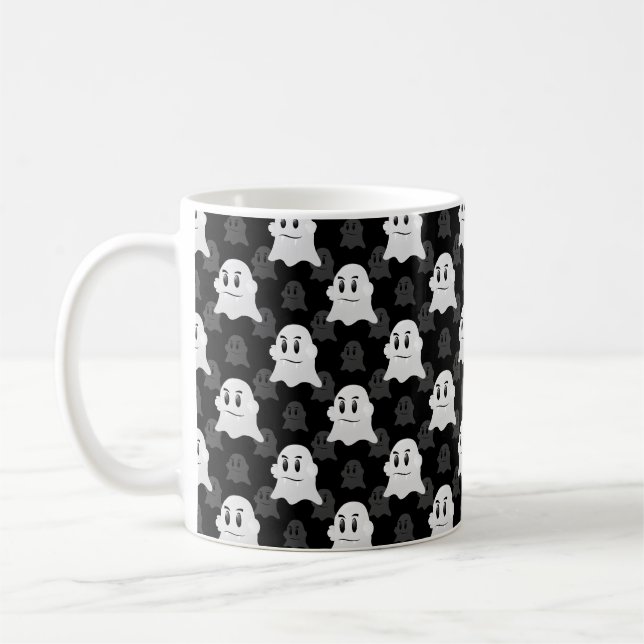 Taza De Café Diseño de Blob de Ghost Cute (Izquierda)