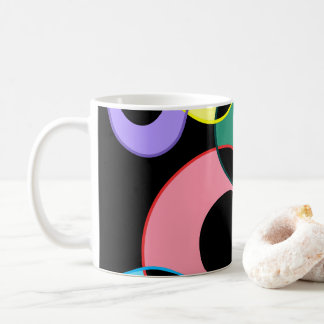 Taza De Café Diseño de bolas de arco iris Billiard