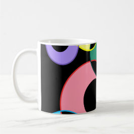 Taza De Café Diseño de bolas de arco iris Billiard
