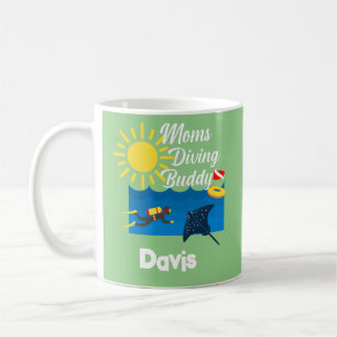 Taza De Café Diseño de Buda de Buceo para Madres - Mug Clásico