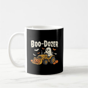 Taza De Café Diseño de Bulldozer Fantasma de Halloween Boo-Doze