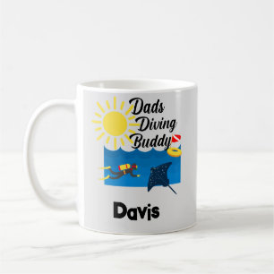 Taza De Café Diseño de Buque de Buceo de Dads - Mug clásico