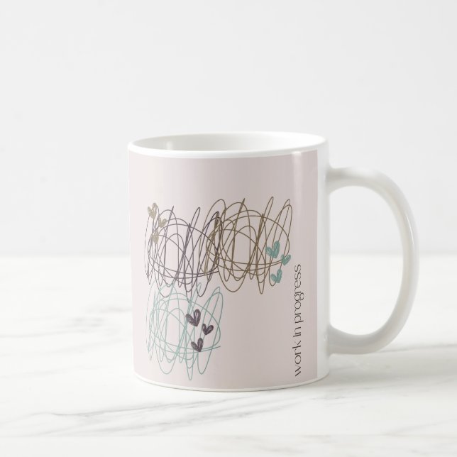 Taza De Café Diseño de burbujas - todos somos un trabajo en pro (Derecha)