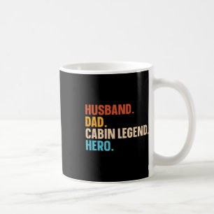 Taza De Café Diseño de cabaña de troncos cerrada para su cabaña