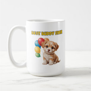 Taza De Café Diseño de cachorro lindo “Mejor amigo para siempre