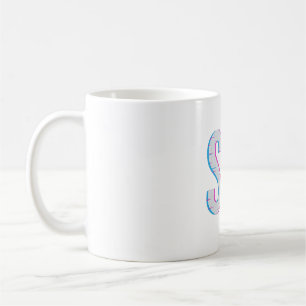 Taza De Café Diseño de café "SIP" Glitch Pixel