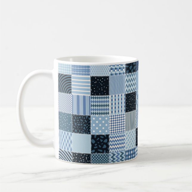 Taza De Café Diseño de caldera. Patrón de mosaico sin inconveni (Izquierda)