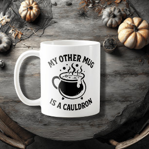 Taza De Café Diseño de caldero negro de brujería - Crecimiento 