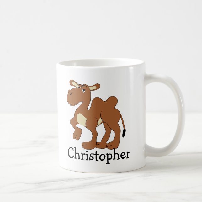 Taza De Café Diseño de Camello Bactriano Personalizado (Derecha)