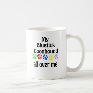 Taza De Café Diseño de Caminatas de Coonhound Bluetick