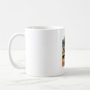 Taza De Café Diseño de camisa de pesca vintage O-Fish-Ally Reti