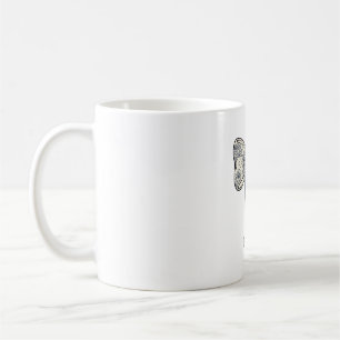 Taza De Café Diseño de camisa floral con lazo de enfermera vint