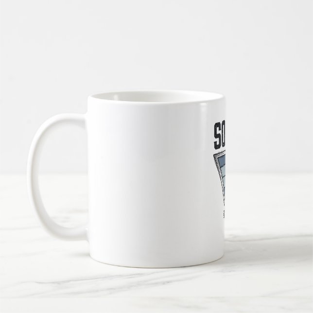 Taza De Café Diseño de camiseta con insignia triangular de baló (Izquierda)