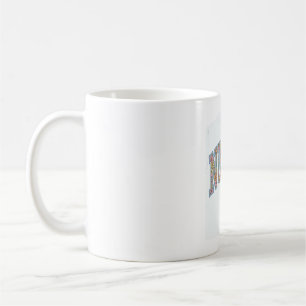 Taza De Café Diseño de camiseta con letras de equipo universita