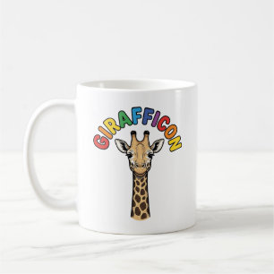 Taza De Café Diseño de camiseta de animal lindo icono de jirafa