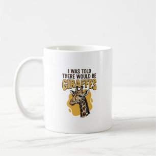Taza De Café Diseño de camiseta de grabado vintage de jirafa di
