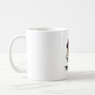 Taza De Café Diseño de camiseta de grabado vintage de perro pir