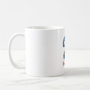 Taza De Café Diseño de camiseta de pato patriótico relájate en 