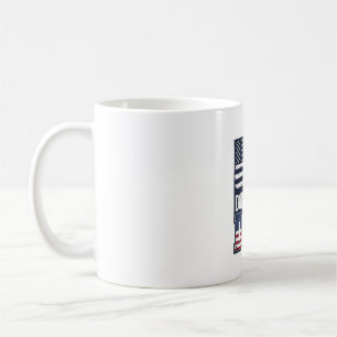 Taza De Café Diseño de camiseta de perro patriótico de Doberman