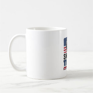 Taza De Café Diseño de camiseta de perro patriótico Shih Tzu Da