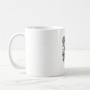 Taza De Café Diseño de camiseta de rayo de jirafa grabada vinta
