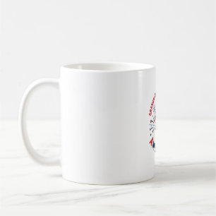 Taza De Café Diseño de camiseta de unicornio americorn patrióti