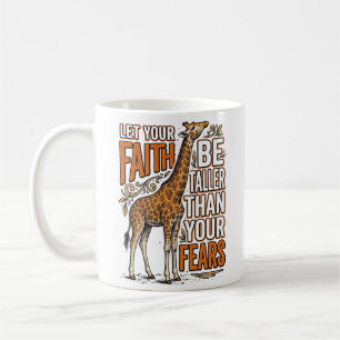 Taza De Café Diseño de camiseta inspirador vintage de jirafa de