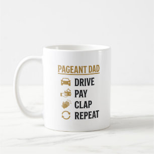 Taza De Café Diseño de camiseta Papá del concurso conduce paga 