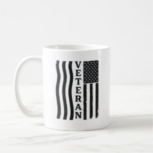 Taza De Café Diseño de camiseta vectorial vintage de bandera am