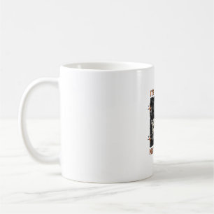 Taza De Café Diseño de camiseta vintage de gatos gritando a med