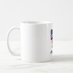 Taza De Café Diseño de camiseta vintage femenina con lazo patri