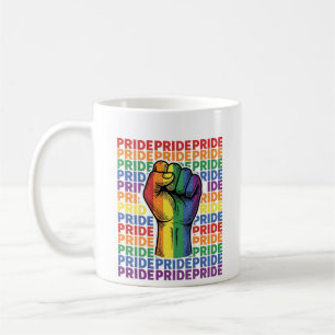 Taza De Café Diseño de camiseta vintage orgullo puño levantado 
