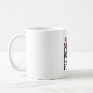 Taza De Café Diseño de camiseta vintage patriótico folk gato am