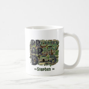 Taza De Café Diseño de Camuflaje de Orgullo Ejército Padre