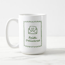 Taza De Café Diseño de carta inspiracional cristiana minimalist
